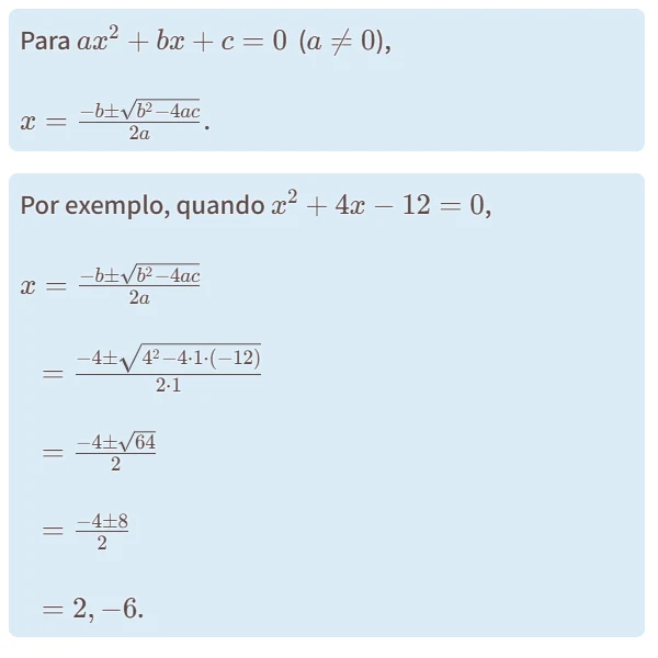 Fórmula Quadrática